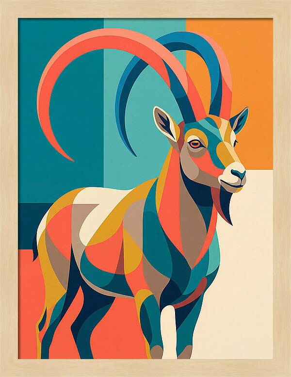 Ibex In Vibrant Colors