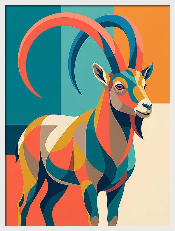 Ibex In Vibrant Colors