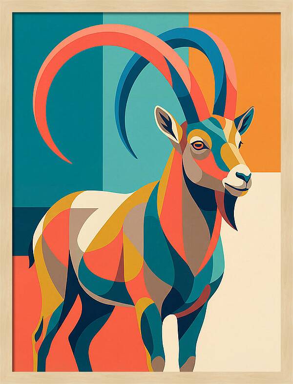 Ibex In Vibrant Colors