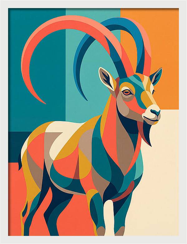 Ibex In Vibrant Colors