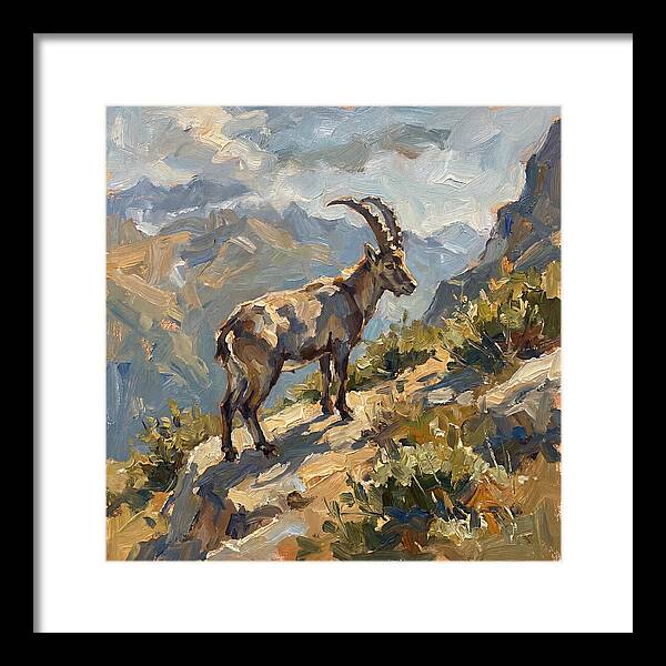 Ibex Standing Majestically