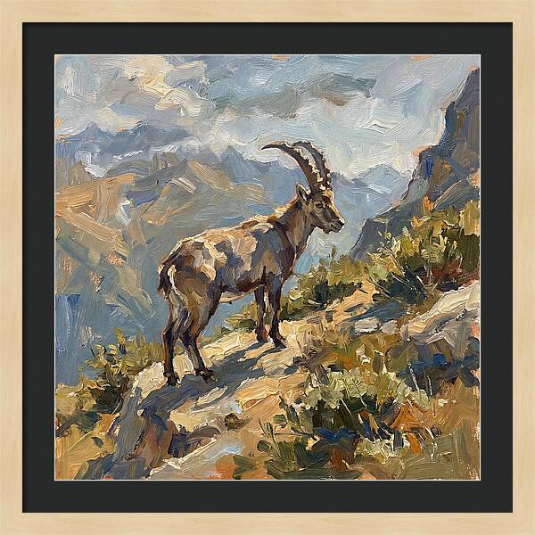 Ibex Standing Majestically