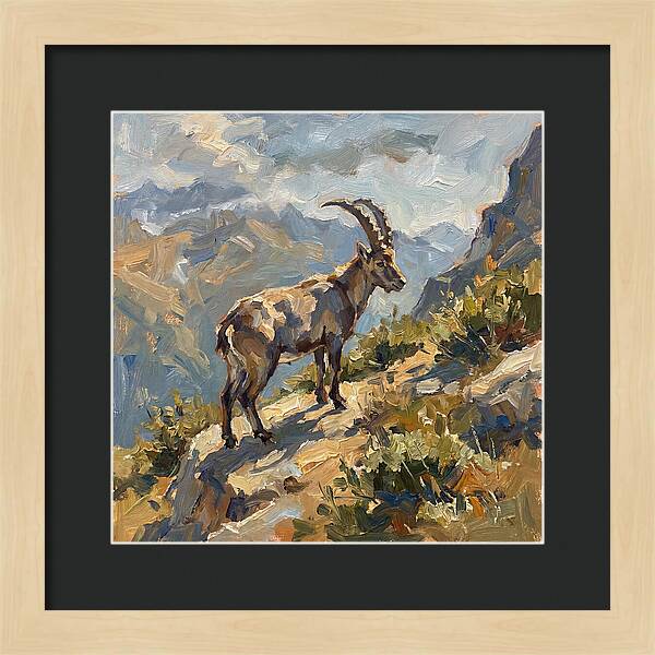 Ibex Standing Majestically