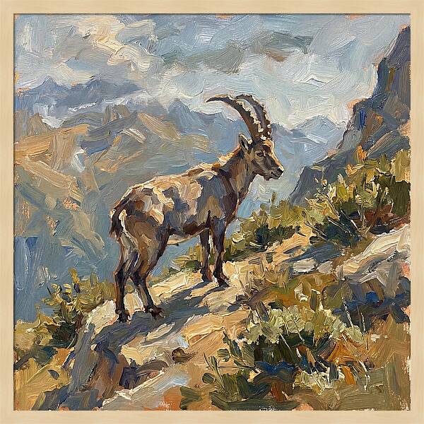 Ibex Standing Majestically