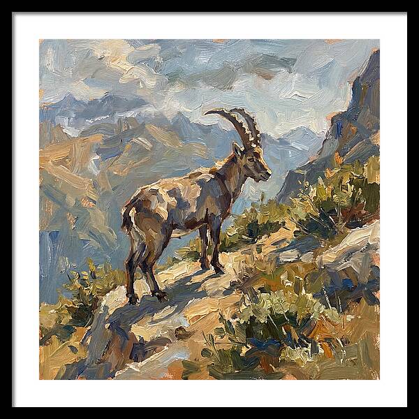 Ibex Standing Majestically