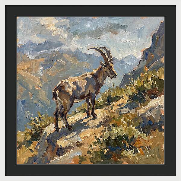 Ibex Standing Majestically