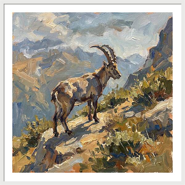Ibex Standing Majestically