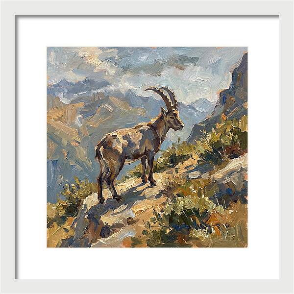 Ibex Standing Majestically