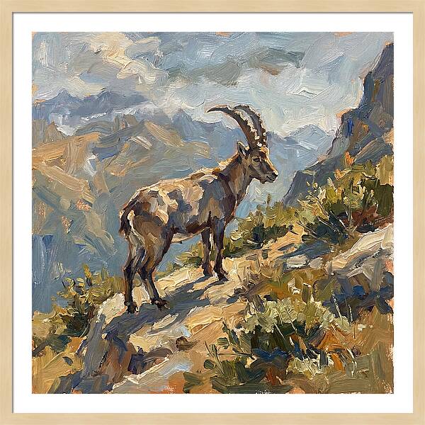 Ibex Standing Majestically