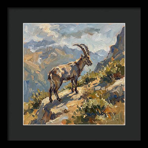 Ibex Standing Majestically