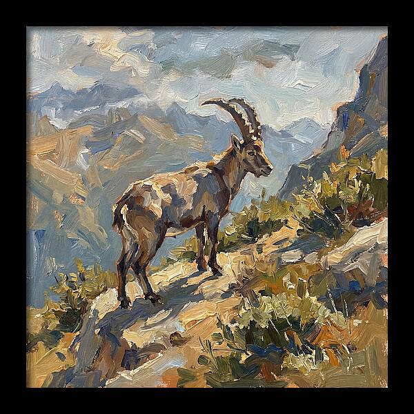 Ibex Standing Majestically