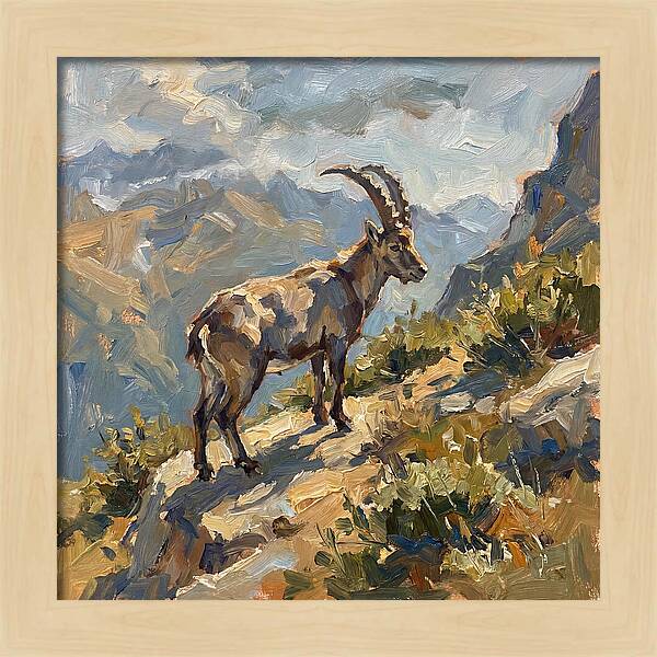 Ibex Standing Majestically