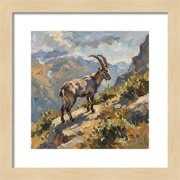 Ibex Standing Majestically
