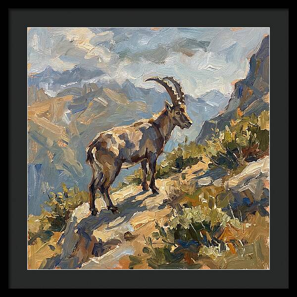 Ibex Standing Majestically