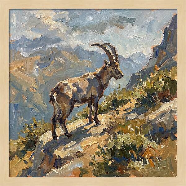 Ibex Standing Majestically