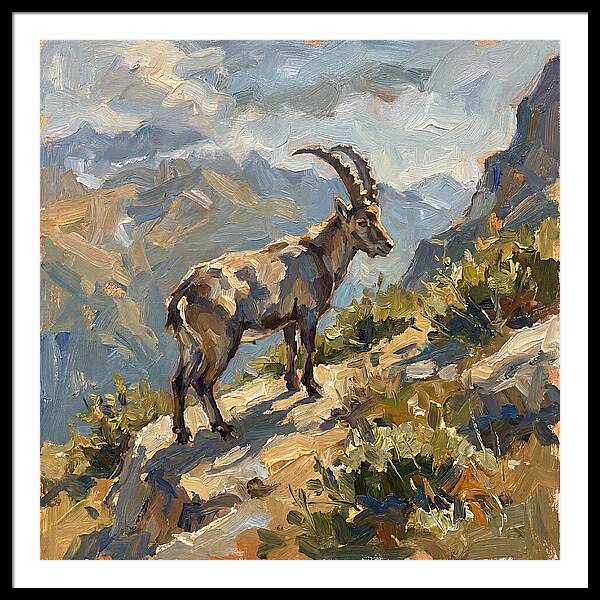 Ibex Standing Majestically