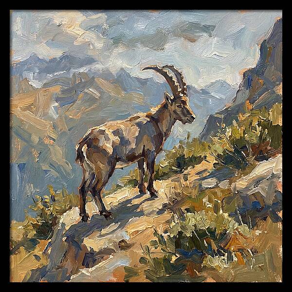 Ibex Standing Majestically