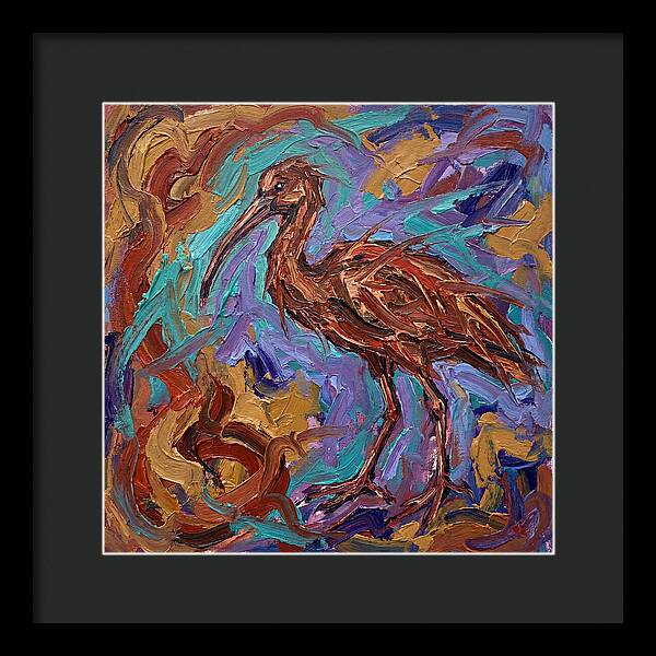 Ibis In Expressionist Style