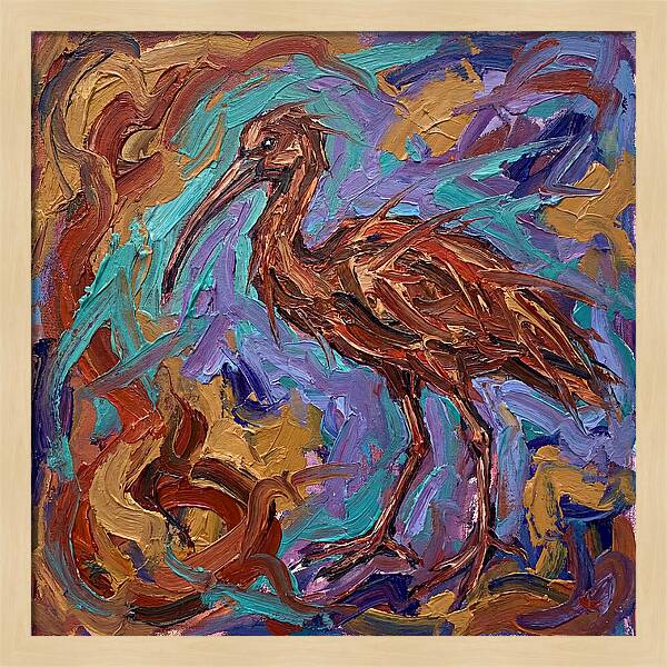 Ibis In Expressionist Style