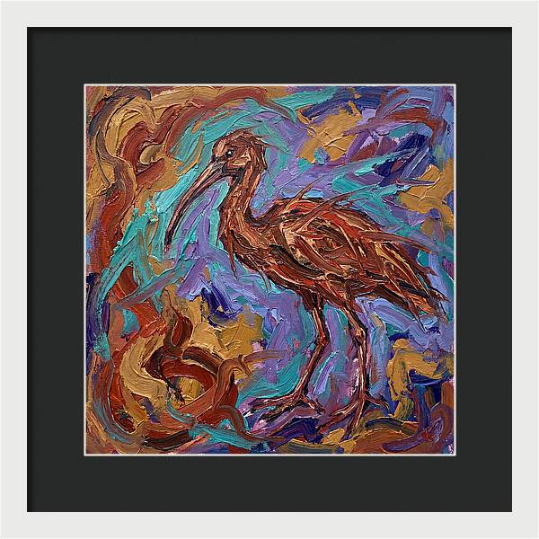 Ibis In Expressionist Style