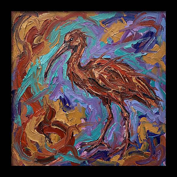 Ibis In Expressionist Style