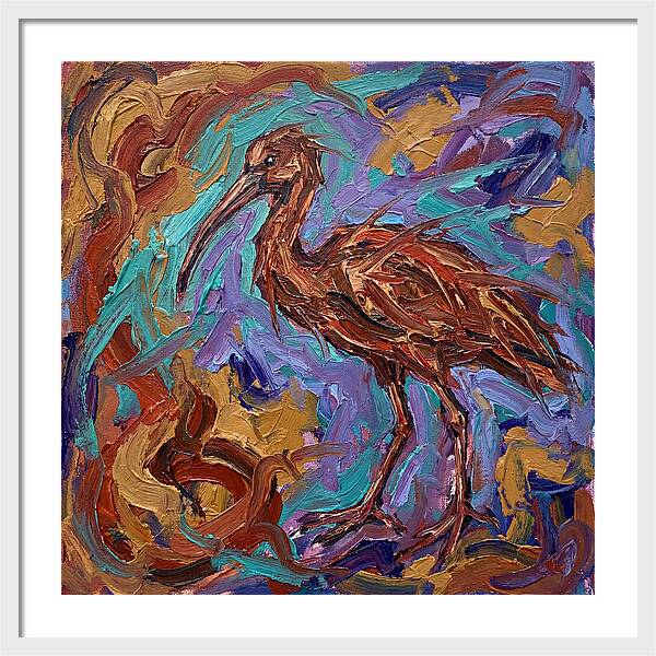 Ibis In Expressionist Style