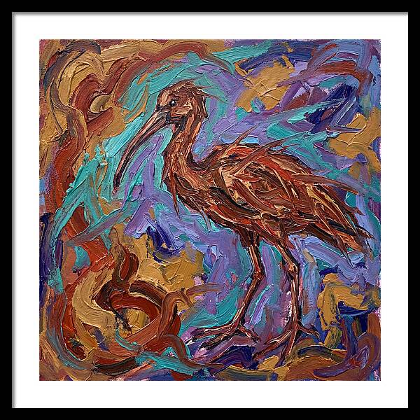 Ibis In Expressionist Style
