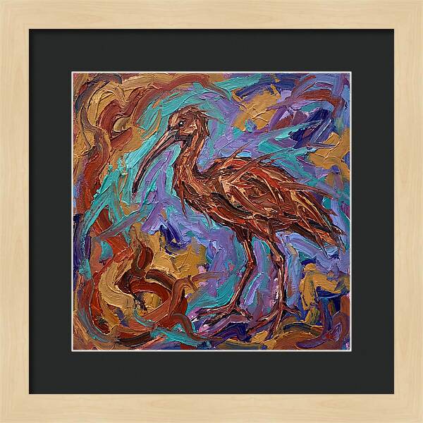 Ibis In Expressionist Style