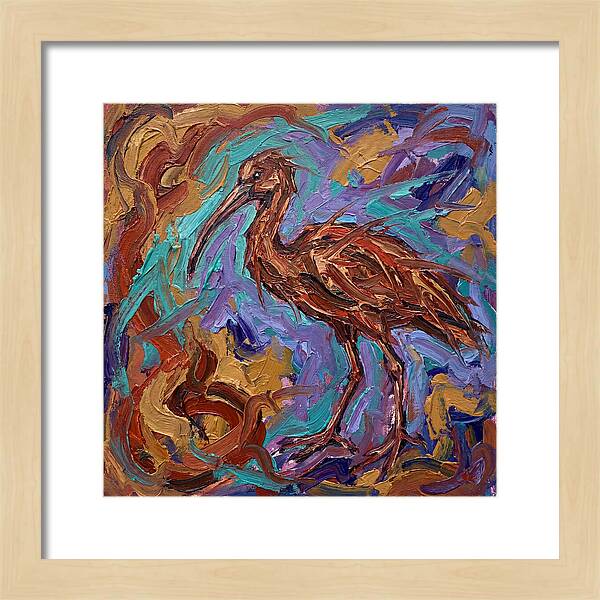 Ibis In Expressionist Style