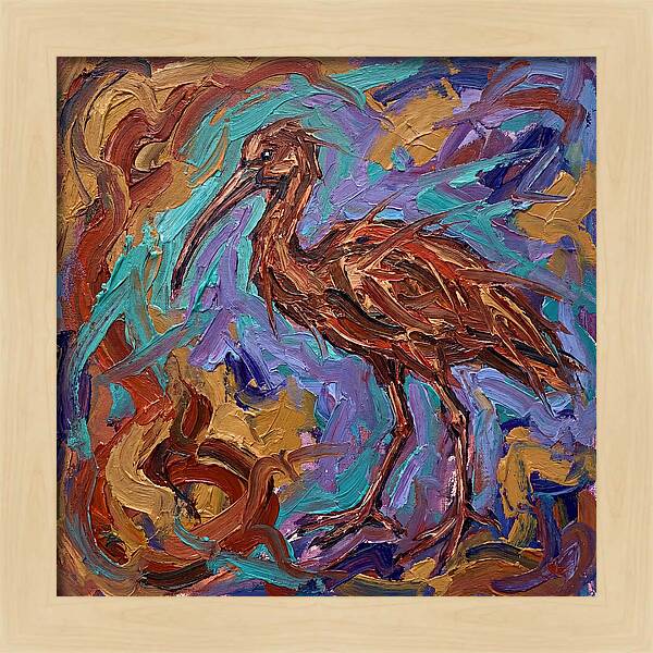 Ibis In Expressionist Style