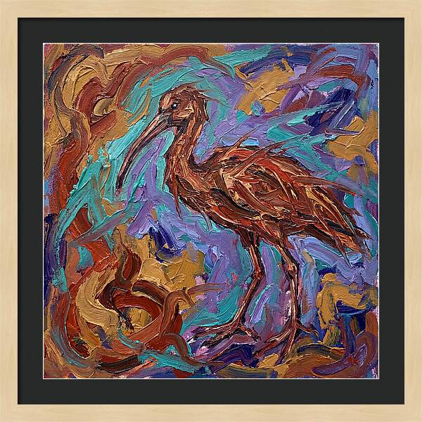 Ibis In Expressionist Style