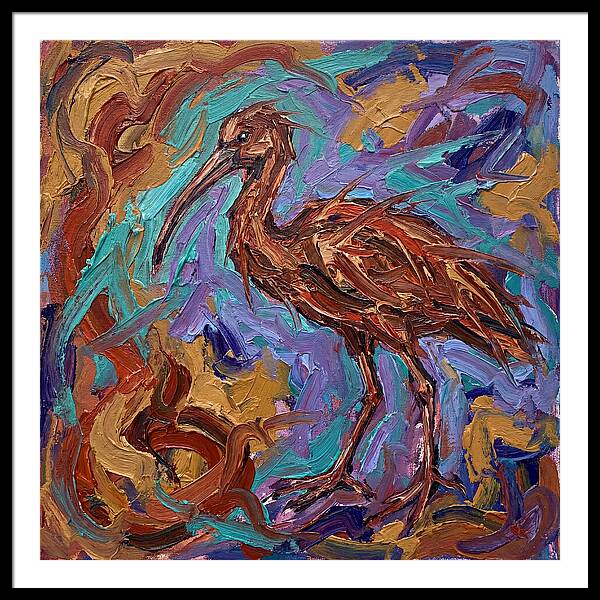 Ibis In Expressionist Style