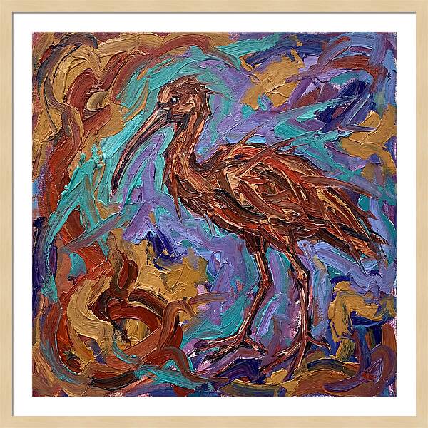 Ibis In Expressionist Style