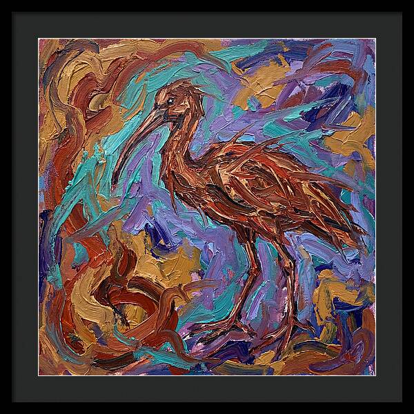 Ibis In Expressionist Style