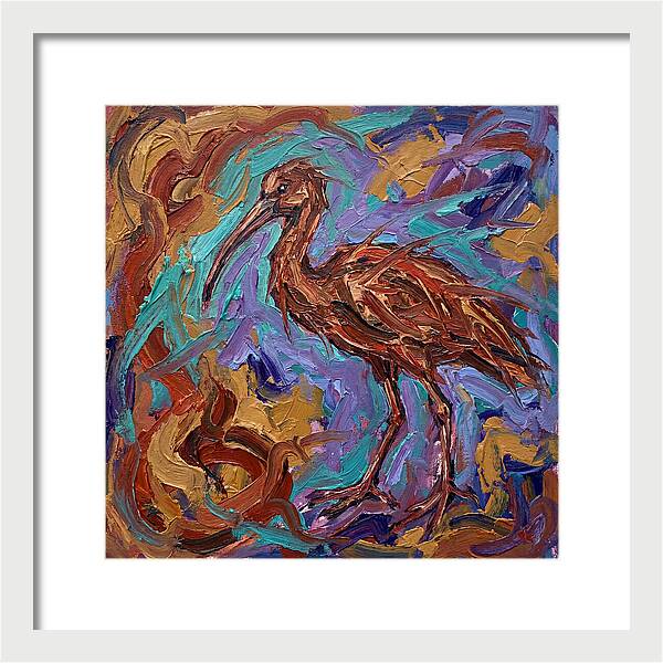 Ibis In Expressionist Style