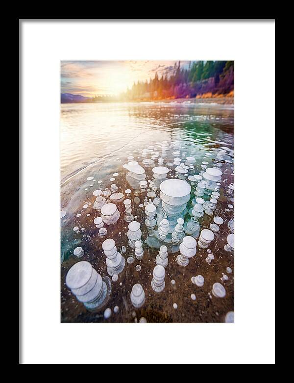 Ice Bubbles Beneath The Surface