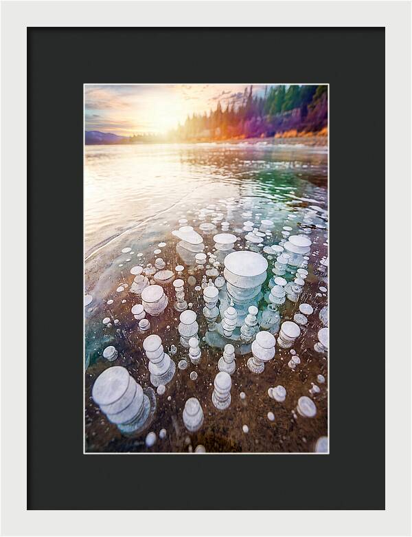 Ice Bubbles Beneath The Surface