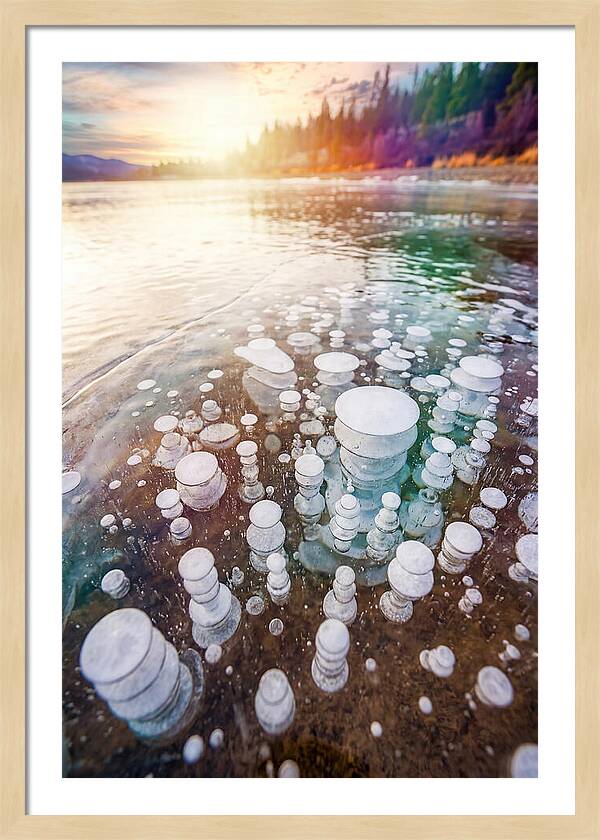 Ice Bubbles Beneath The Surface