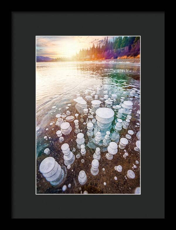 Ice Bubbles Beneath The Surface