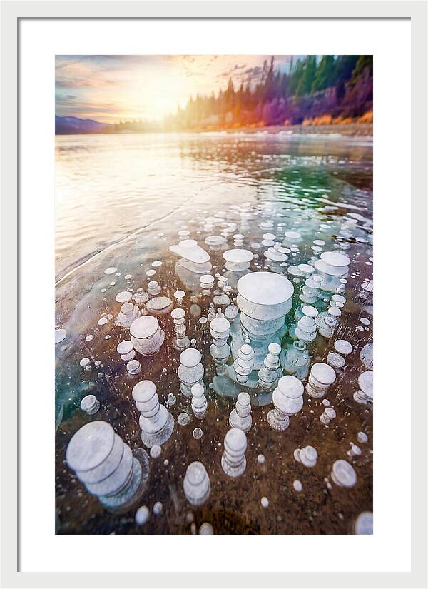 Ice Bubbles Beneath The Surface