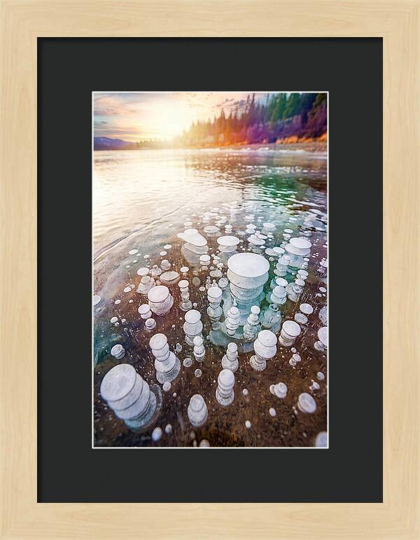 Ice Bubbles Beneath The Surface