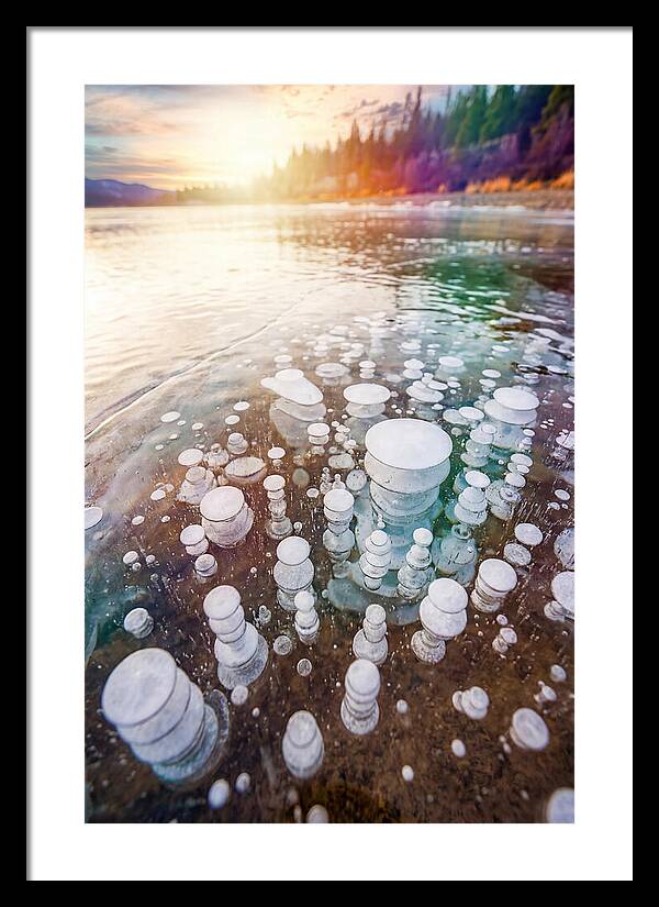 Ice Bubbles Beneath The Surface