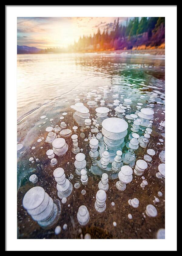 Ice Bubbles Beneath The Surface