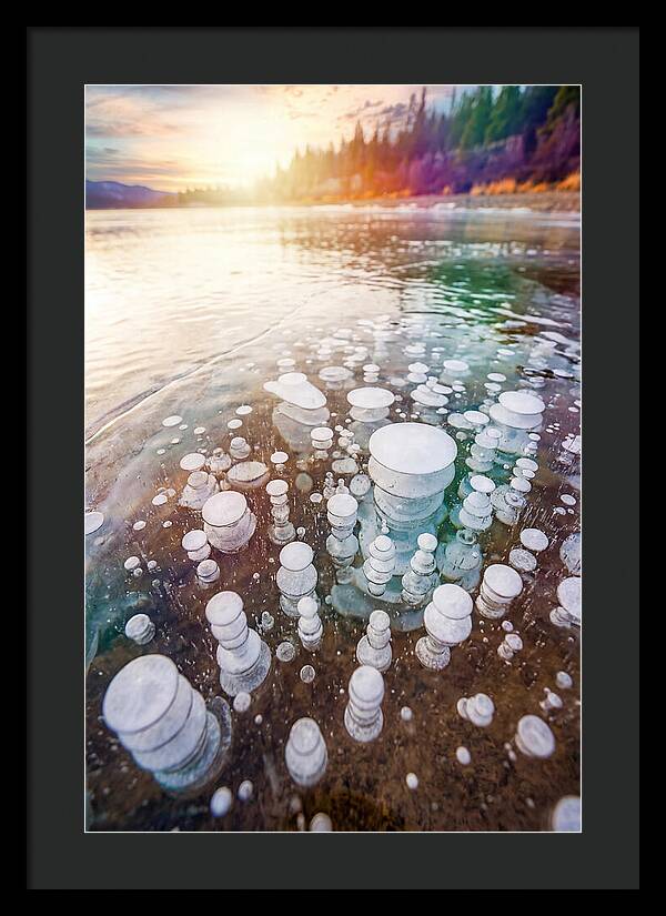 Ice Bubbles Beneath The Surface