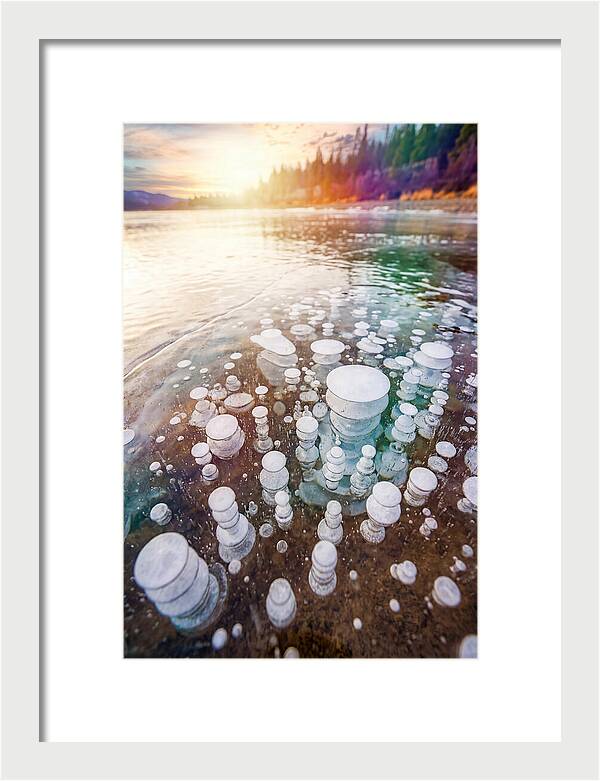 Ice Bubbles Beneath The Surface