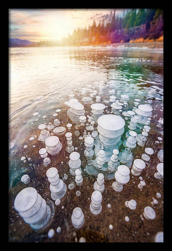 Ice Bubbles Beneath The Surface