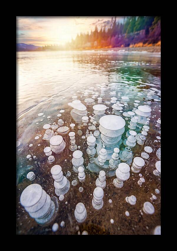 Ice Bubbles Beneath The Surface