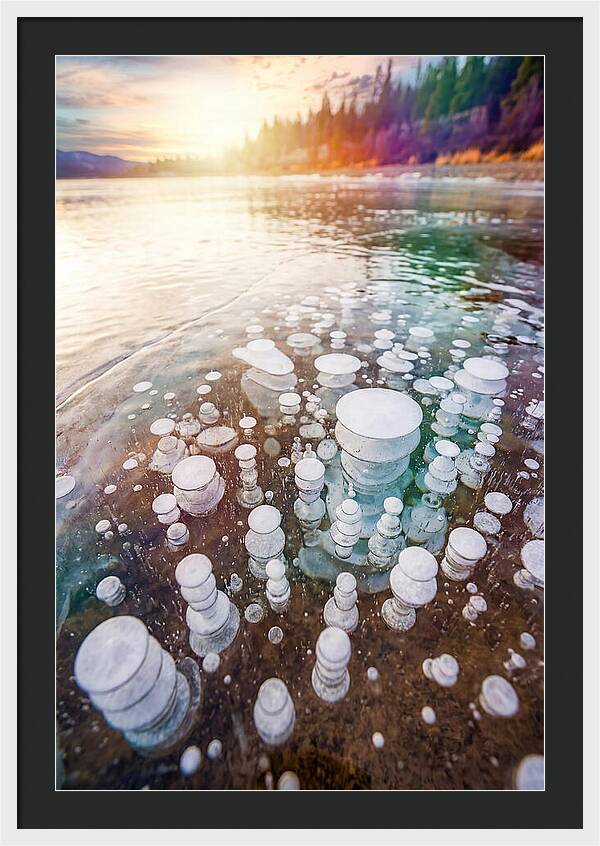 Ice Bubbles Beneath The Surface