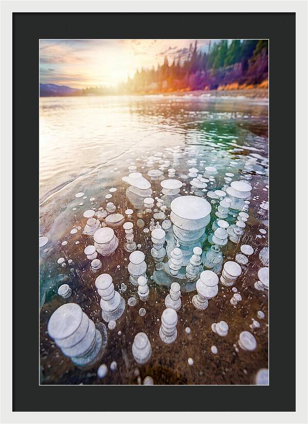 Ice Bubbles Beneath The Surface