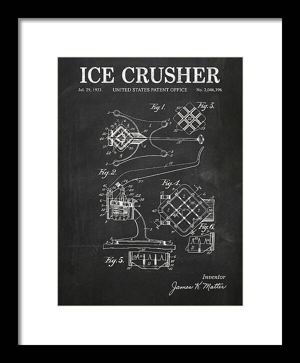Ice Crusher Chalkboard Patent Us2046396a